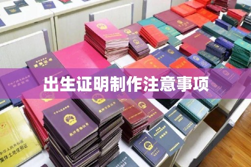 海曙出生证明制作注意事项