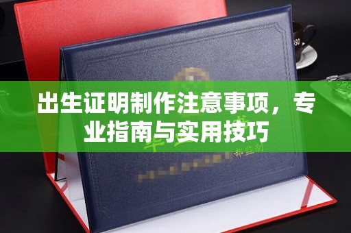 海曙出生证明制作注意事项，专业指南与实用技巧