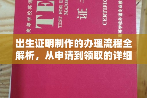海曙出生证明制作的办理流程全解析，从申请到领取的详细指南