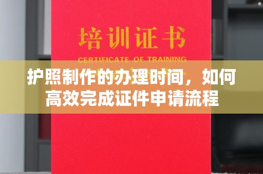 海曙护照制作的办理时间，如何高效完成证件申请流程