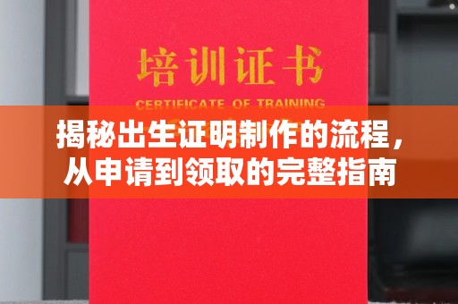 海曙揭秘出生证明制作的流程，从申请到领取的完整指南